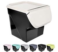 Vilde Boîte de rangement | Récipient de conservation pour légumes, fruits, oignons, pommes de terre, ail | avec rabat | convient à un usage