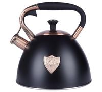 Vilde Bouilloire à induction - 2 l - En acier inoxydable - Pour cuisinière à induction, cuisinière à gaz, poêle à bois - Bouilloire sifflante - Idéale pour le thé et le café - Bouilloire robuste pour