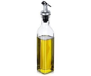 Vilde Bouteille de vinaigre et d'huile 250 ml - Verre de qualité supérieure - Bec verseur refermable - Parfait pour les huiles aromatisées - Usage domestique et gastronomique - Ensemble de bouteilles
