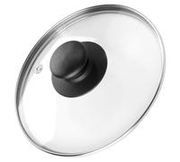 Vilde Couvercle en verre avec anneau en acier inoxydable pour casserole et poêle, diamètre : 12, 14, 16, 18, 20, 22, 24, 26, 28, 30, 32 cm, résistant à la chaleur à 200 °C, couvercle universel