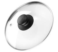 Vilde Couvercle en verre avec anneau en acier inoxydable pour casserole et poêle, diamètre : 14, 16, 18, 20, 22, 24, 26, 28, 30 cm, résistant à la chaleur jusqu'à 200 °C, couvercle universel