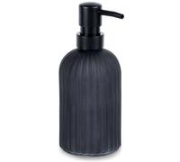 Vilde Distributeur de savon 400ml verre noir Salle de bain moderne Cuisine Distributeur de liquide vaisselle