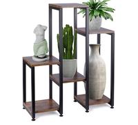 VILDE Étagère à Fleurs 6 Niveaux 80 cm - Porte Plante - Style industriel - stable et élégant - Charge max 60 kg