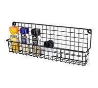 Vilde Étagère Murale en métal Noir Loft 39,5 x 6,5 x 14 cm