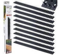 Vilde Lot de 10 pointes anti-oiseaux Noir 50 x 4,5 x 2 cm