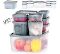Vilde Lot de 10 récipients Alimentaires de Cuisine avec Couvercle - Boîte de Conservation