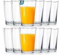 Vilde Lot de 12 verres à eau de 200 ml | Pour boissons froides, Passe au lave-vaisselle, Verre transparent pour eau, limonade, cocktails, jus et autres boissons