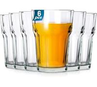 Set de Verres à Eau Jus 360ml 12pcs Verre Transparent Cuisine
