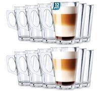 Vilde Lot de 12 verres universels - Verres à eau, à jus - Haute résistance aux chocs - Verres à jus - Verres à long drink - Verres à boire - Verre à boire - Verre à boire - Verre 255 ml