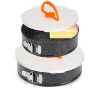 Vilde Lot de 2 moules à charnière avec couvercle 24/28 cm