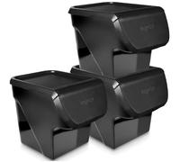 Vilde Lot de 3 contenants de conservation 13L empilable