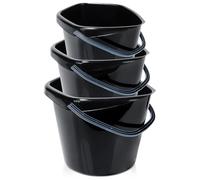 Vilde Lot de 3 seaux de Nettoyage en Plastique