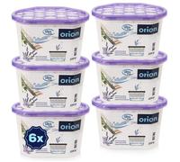 VILDE Lot de 6 absorbeurs d'humidité 15x8,5 cm - Plastique durable, désodorisant à la lavande, idéal pour toutes pièces