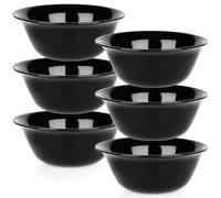 Vilde Lot de 6 bols en verre pour cuisine et table - 300 ml - Bols en verre pour collations, salade, dessert, soupe - Passe au lave-vaisselle - Design intemporel