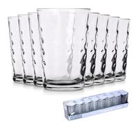 Vilde Lot de 8 verres universels - Verres à eau, jus - Haute résistance aux chocs - Verres à jus - Verres à long drink - 200 ml