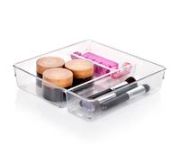 VILDE Organisateur de Tiroirs - 3 Compartiments - Plastique résistant - Idéal pour Cuisine, Bureau, Salle de Bain