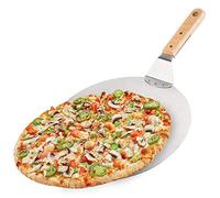 Vilde Pelle à Pizza | Ø 30,5 cm | Spatule Professionnelle Cuisson Pizza | 48,5x8,5cm | Pelle à Pizza Aluminium et Bois