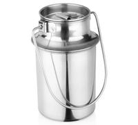Vilde Pichet à lait avec couvercle et poignée pratique, 1 l, en acier inoxydable, pour cuisine et ménage, robuste, facile d'entretien, pour