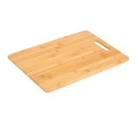 Vilde Planche à découper en bambou avec poignée - 35,5 x 25,5 cm - Planche à découper et de servir - Planche à découper et de servir - Planche à découper en bois - Aspect naturel - Stable et durable