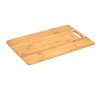 Vilde Planche à découper en bambou avec poignée - 40 x 25,5 cm - Planche à découper et de service - Planche de cuisine en bois - Aspect naturel - Stable et durable