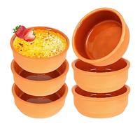 Vilde Plat à gratin en grès bol, coupe, assiette en grès, lot de 6 pièces, 200 ml