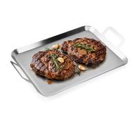 Vilde Plat à rôtir en acier inoxydable, 43 x 25 x 5,5 cm, durable, résistant à la chaleur, pour cuisine et ménage, facile à nettoyer, polyvalent