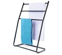 VILDE Porte-serviettes sur pied 3 barres - Design industriel tendance - Assemblage facile, robuste et stable