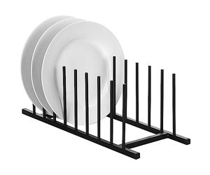 Vilde Présentoir à assiettes en métal noir