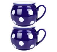 VILDE Set de 2 mugs en céramique 850 ml - Design classique - lavables au lave-vaisselle - confortables et durables.