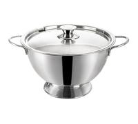 VILDE Soupière en Acier Inoxydable 4,5 L - Couvercle verrouillable - Poignées pratiques - Design élégant