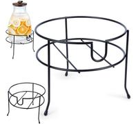 Vilde Support pour distributeur de verre Distributeur de boissons avec robinet pour boissons en métal Noir