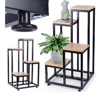 Vilde Support pour Pots de Fleurs, Porte Plante En Métal, 4 Étages, 69 cm