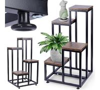 Vilde Support pour Pots de Fleurs, Porte Plante, Porte Plantes, En Métal, 4 Étages, 69 cm