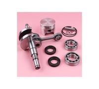 Vilebrequin 37 mm, Piston 8 mm, axe adapté for MS170 017 MS 170, Anneau, circlip, roulement de manivelle, kit de Joint d'huile, pièce de Rechange for tronçonneuse