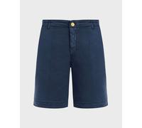 Vilebrequin - Bermuda En Coton Satin Homme Uni - Bermuda - Belin - Bleu - Taille M