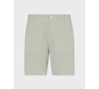 Vilebrequin - Bermuda En Coton Stretch À Rayures Homme Seersucker - Bermuda - Brad - Vert - Taille L Regular 200 - 249 26E