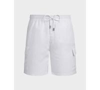 Vilebrequin - Bermuda En Lin Homme Uni - Bermuda - Baie - Blanc - Taille 5XL Regular 200 - 249 00P