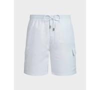 Vilebrequin - Bermuda En Lin Homme Uni - Bermuda - Baie - Blanc - Taille XXXL