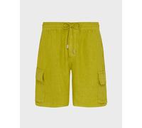Vilebrequin - Bermuda En Lin Homme Uni - Bermuda - Baie - Vert - Taille M