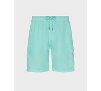 Vilebrequin - Bermuda En Lin Homme Uni - Bermuda - Baie - Vert - Taille XL