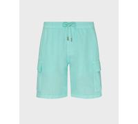 Vilebrequin - Bermuda En Lin Homme Uni - Bermuda - Baie - Vert - Taille XXL