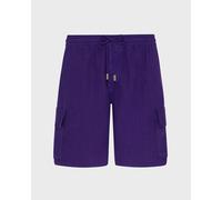Vilebrequin - Bermuda En Lin Homme Uni - Bermuda - Baie - Violet - Taille M