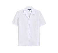 Vilebrequin - Bowling Linen Shirt Solid - Homme - Chemises - Blanc - Taille: 2XL