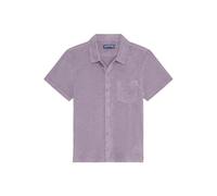 Vilebrequin - Chemise Bowling En Éponge Homme Uni - Chemise - Charli - Violet - Taille XL