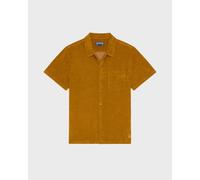 Vilebrequin - Chemise Bowling En Éponge Homme Uni - Chemise - Charli - Marron - Taille L Regular 150 - 199 26E
