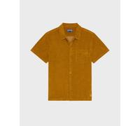 Vilebrequin - Chemise Bowling En Éponge Homme Uni - Chemise - Charli - Marron - Taille M Regular 150 - 199 26E