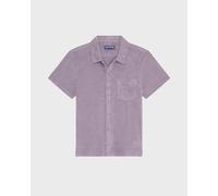 Vilebrequin - Chemise Bowling En Éponge Homme Uni - Chemise - Charli - Violet - Taille XL Regular 150 - 199 26E
