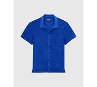 Vilebrequin - Chemise Bowling Unisexe En Éponge - Chemise - Charli - Bleu - Taille M Regular 150 - 199 25E
