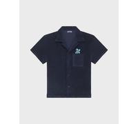 Vilebrequin - Chemise En Éponge Garçon Tortue Brodée - Chemise - Gunther - Bleu - Taille 10 Regular 100 - 149 26E