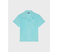 Vilebrequin - Chemise En Éponge Garçon Tortue Brodée - Chemise - Gunther - Bleu - Taille 14 Regular 100 - 149 26E